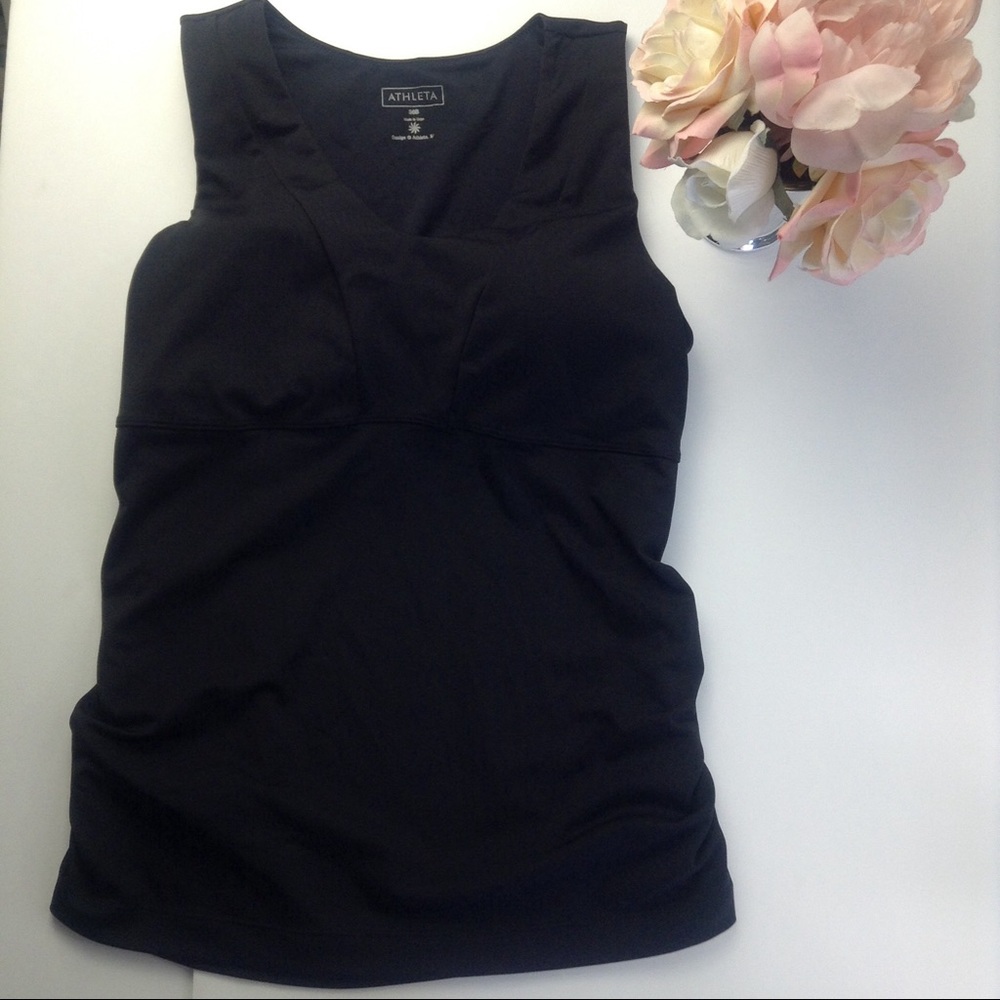 Athleta Black 36B Bra Athletic Top